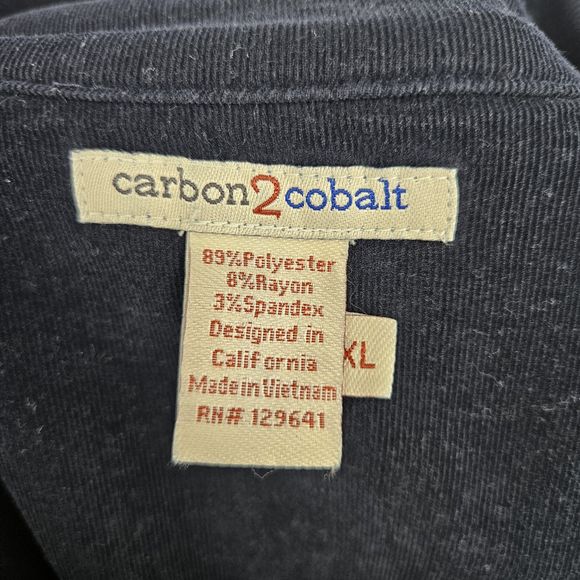 Carbon 2 Cobalt Sweater Mens Extra Large Sweatshirt Long Sleeve Casual Preppy XL - Picture 8 of 9